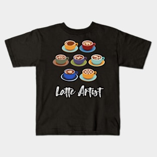Latte Artist Kids T-Shirt